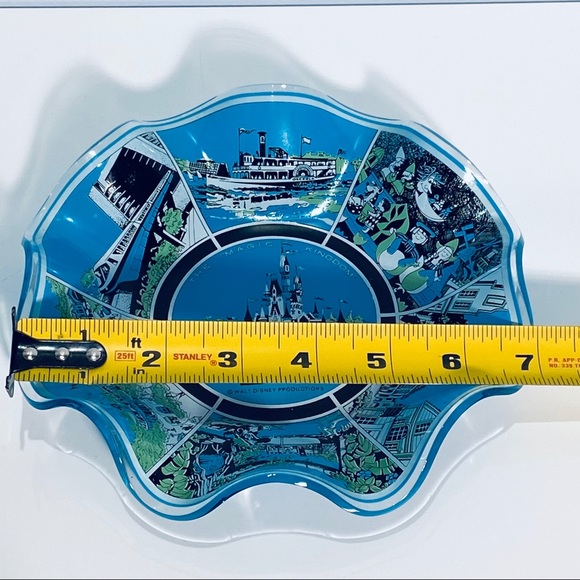 Walt Disney World Glass Candy Dish Bowl 1970’s - Picture 14 of 14
